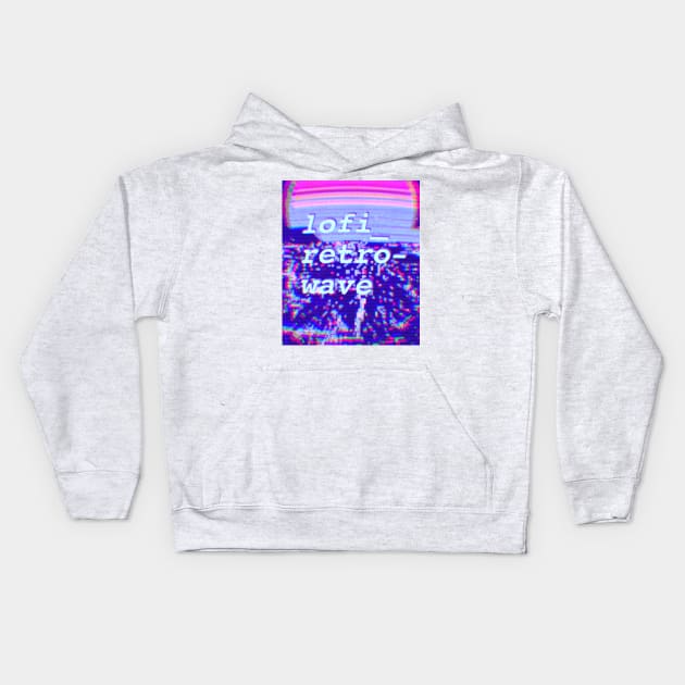 lofi retrowave Kids Hoodie by lofi_retrowave